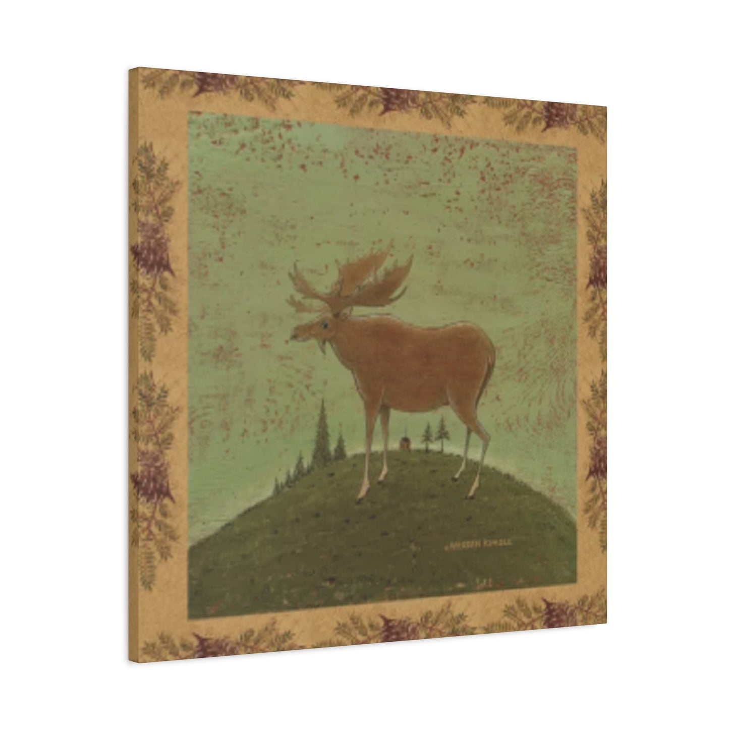 Reindeer Painting Poster Wall Art & Canvas Prints