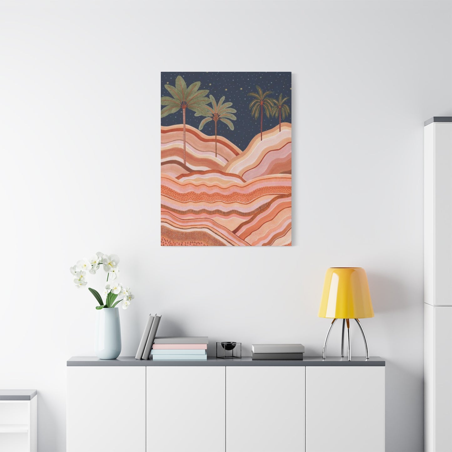 Palm Tree In  Desert Wall Art & Canvas Prints