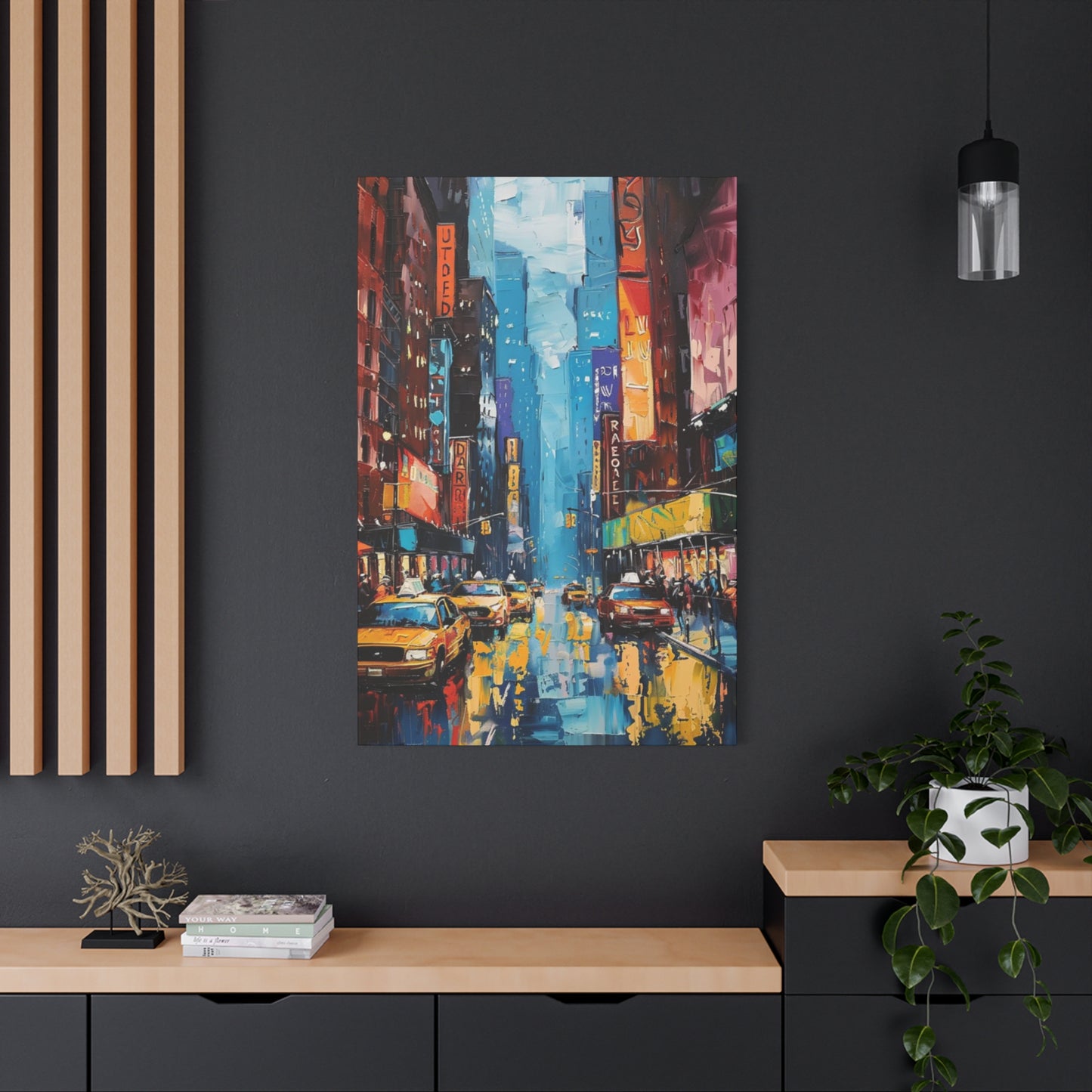 Rainy Streets Of New York City Skyline Wall Art & Canvas Prints