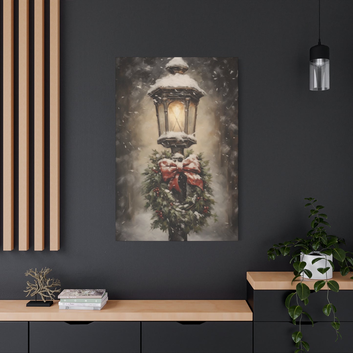 Light Pole in Winters Wall Art & Canvas Prints