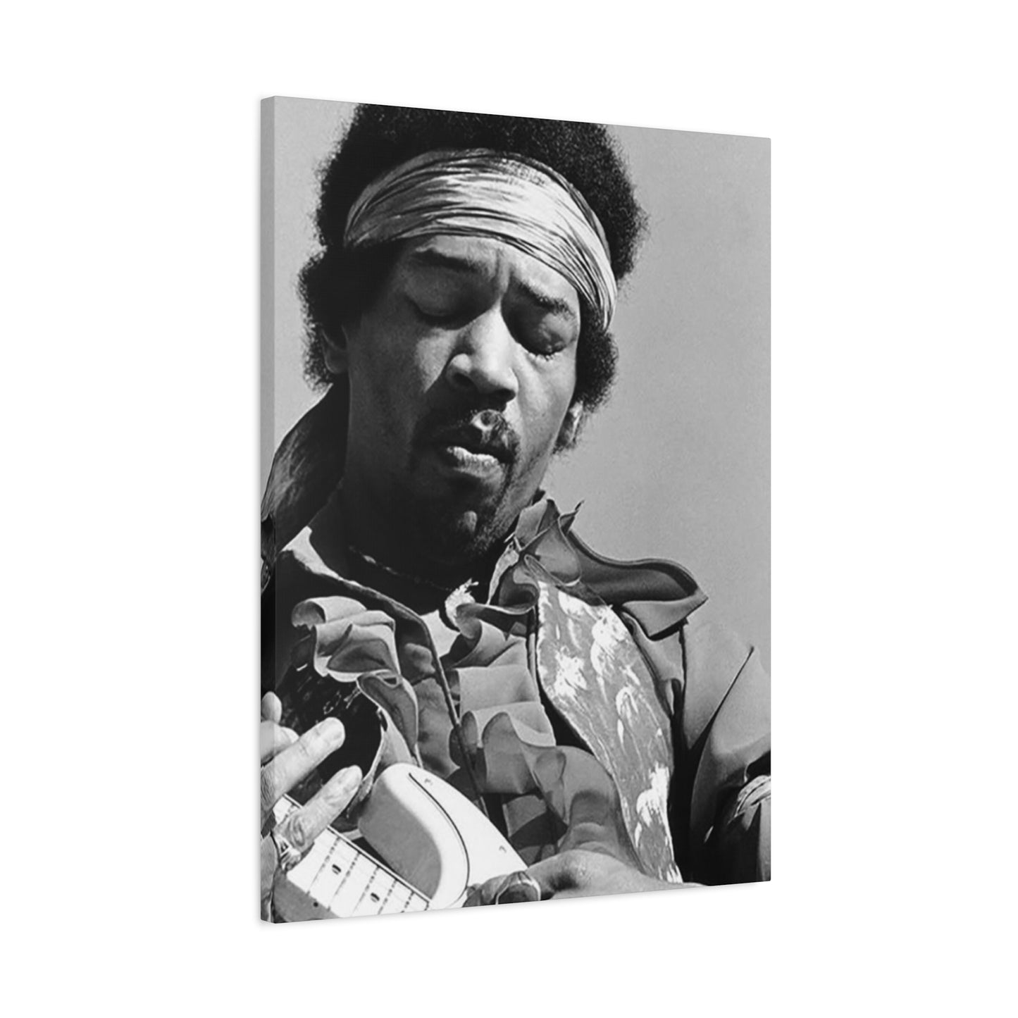 Black & White Jimi Hendrix Poster Wall Art & Canvas Prints