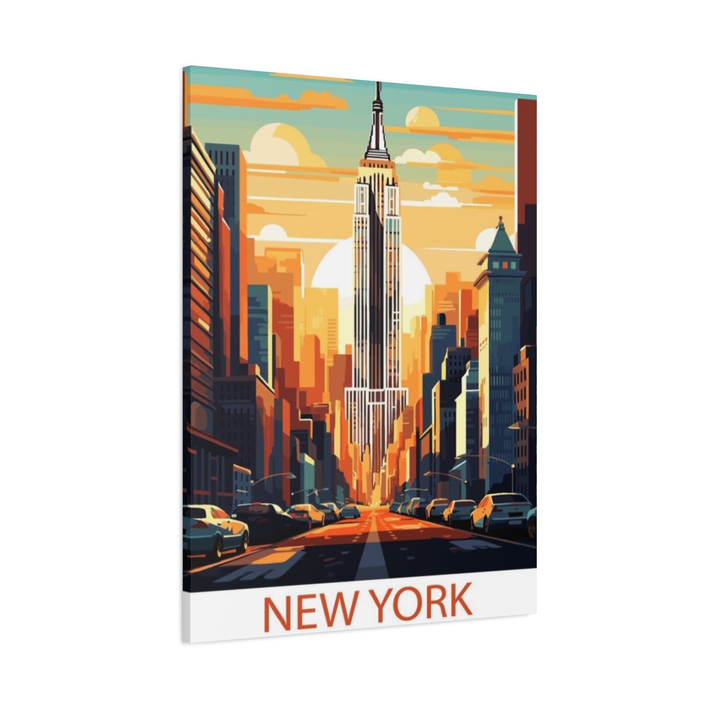 Empire State Building Sunrise NYC Skyline Wall Art & Canvas Prints