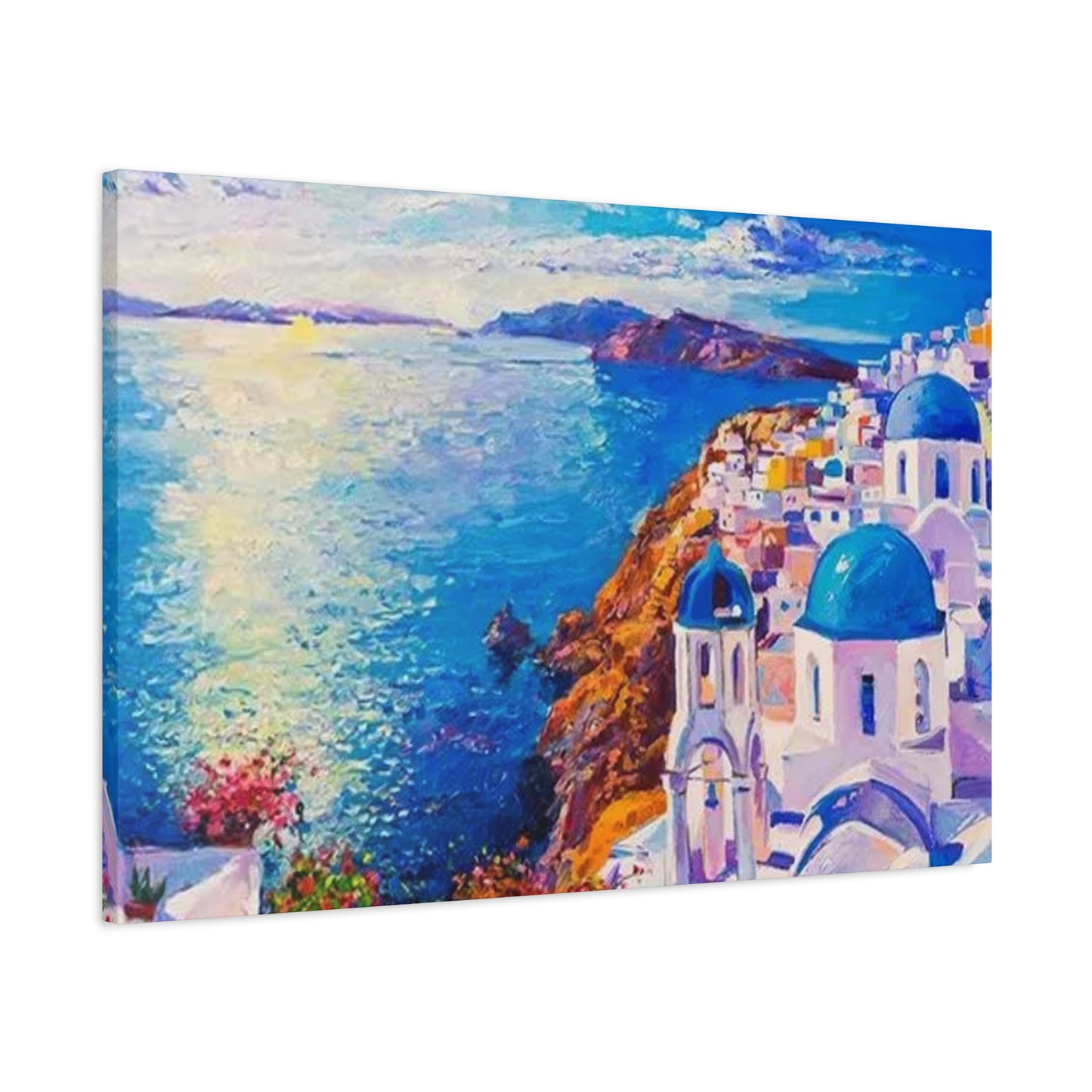 Greece Bird Eye View Wall Art & Canvas Prints