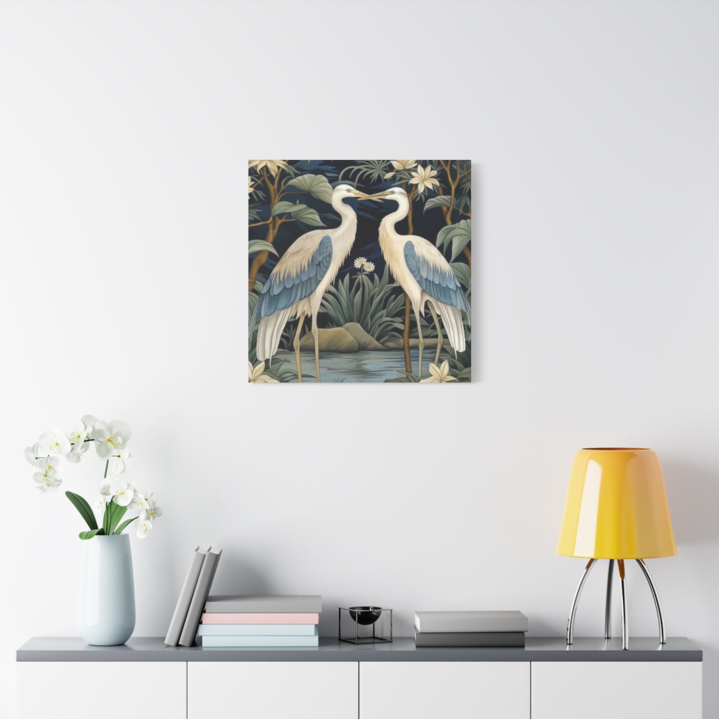 Two Beautiful Herons Wall Art & Canvas Prints