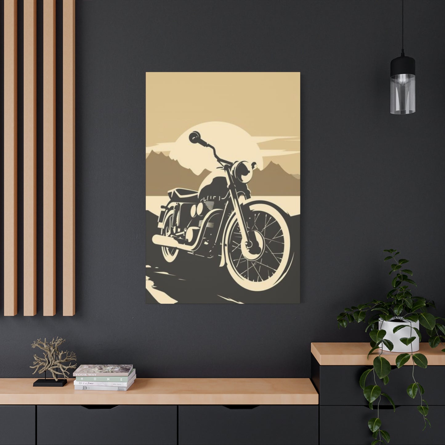 Classic Bike Poster Motorcycle Wall Art & Canvas Prints