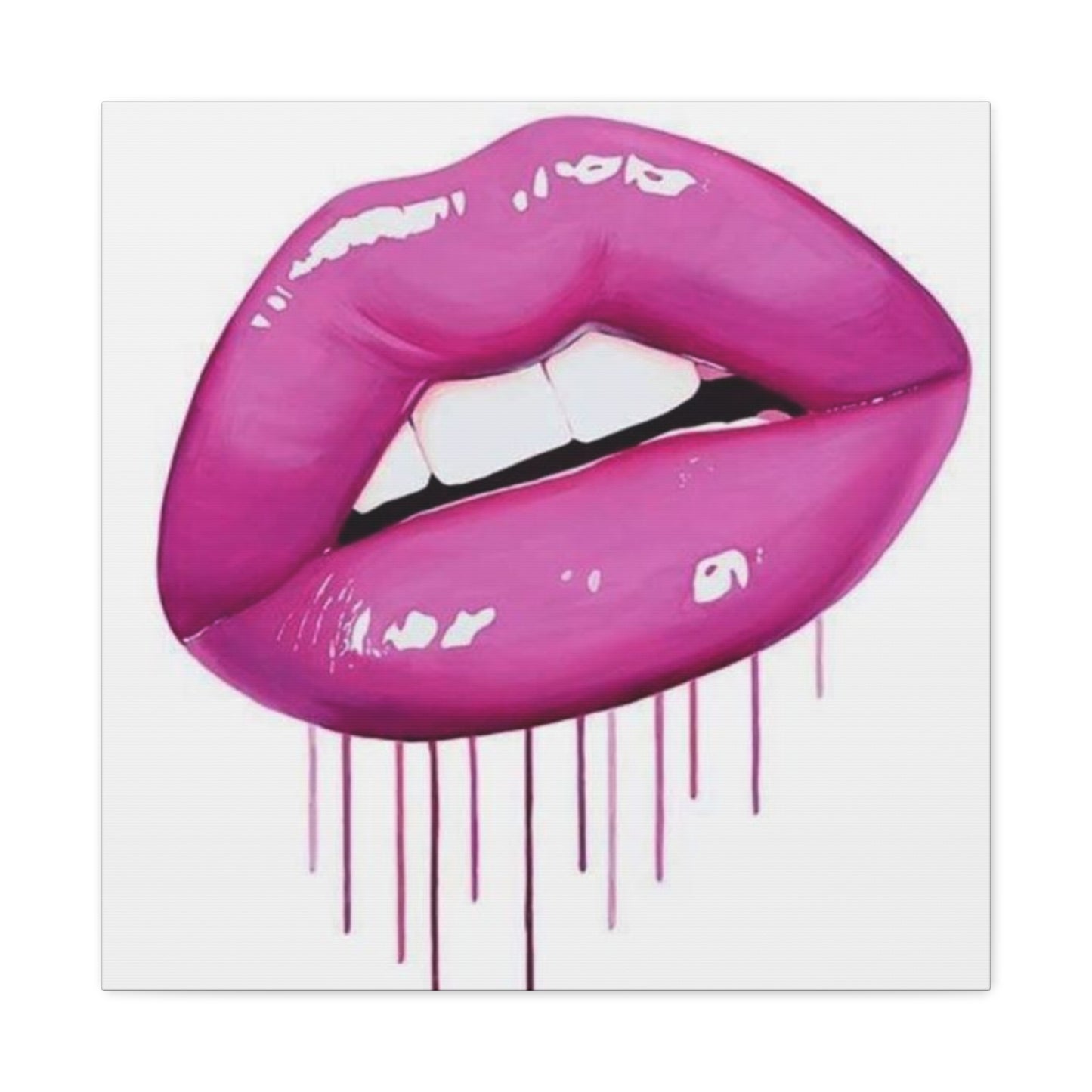 Dark Pink Lips Wall Art & Canvas Prints