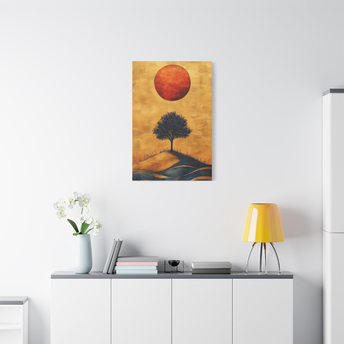 Sun And Tree Modernism Wall Art & Canvas Prints