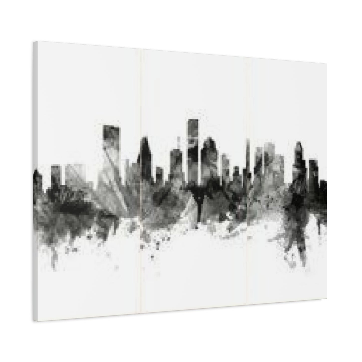 Black & White Houston Skylines Wall Art & Canvas Prints