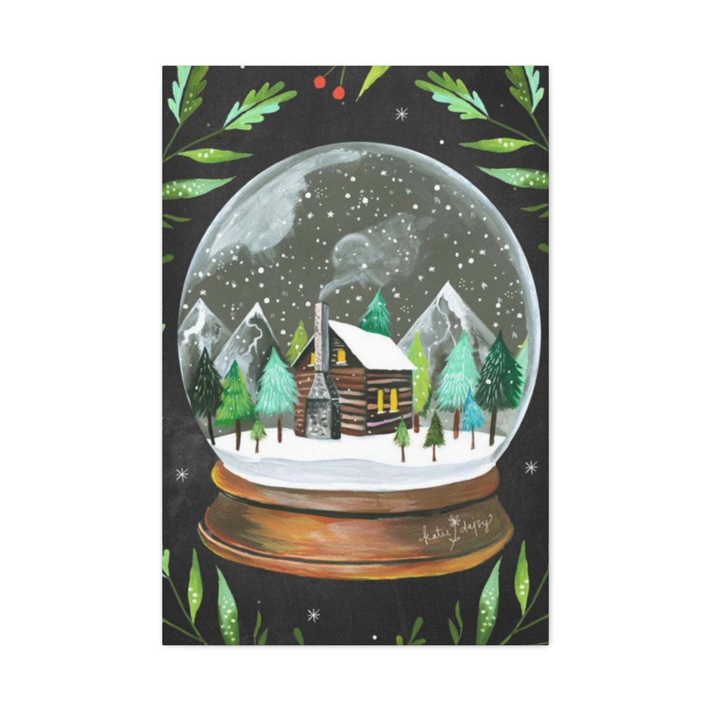 Snow Globe Painting Wall Art & Canvas Prints