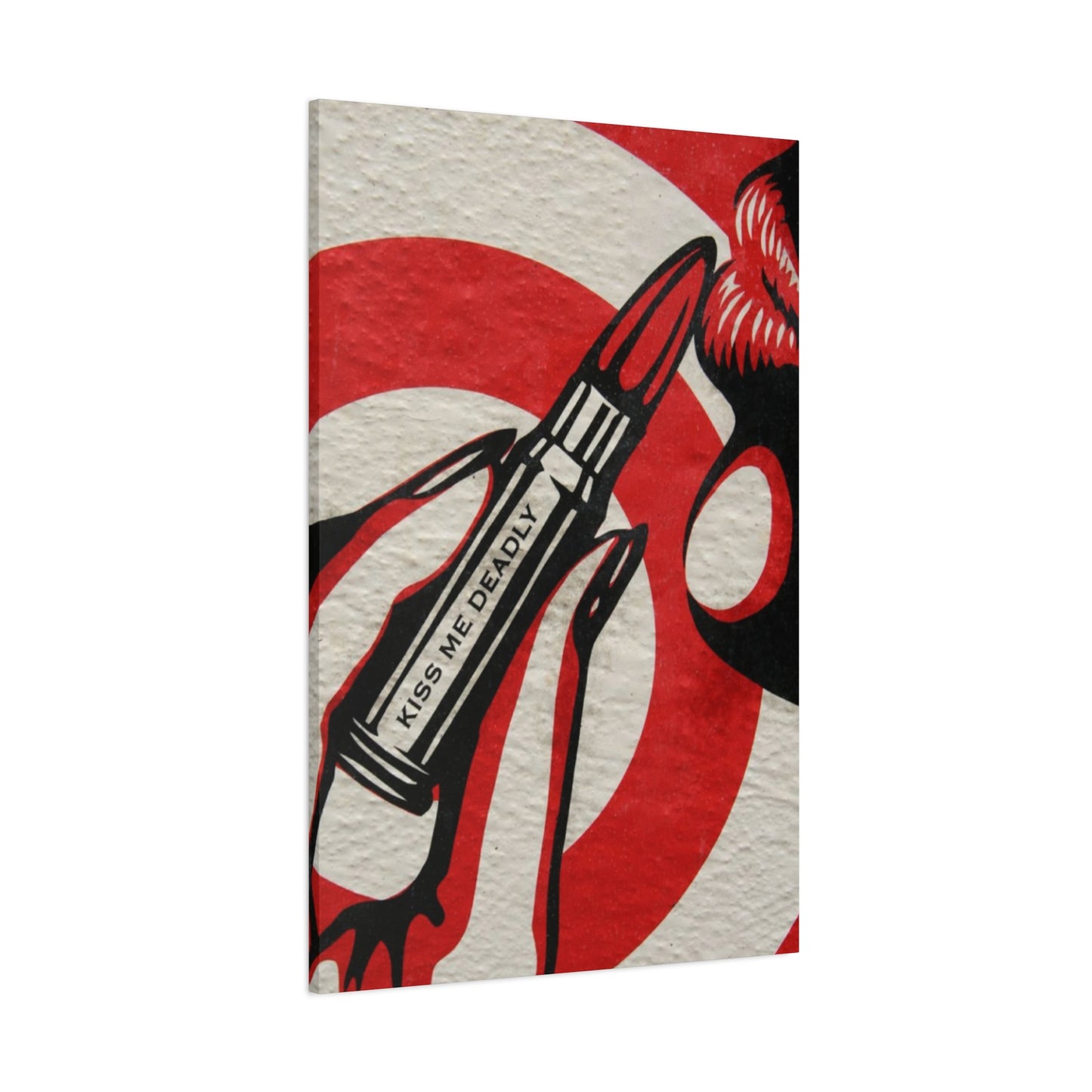 Kiss Me Deadly Lips Wall Art & Canvas Prints