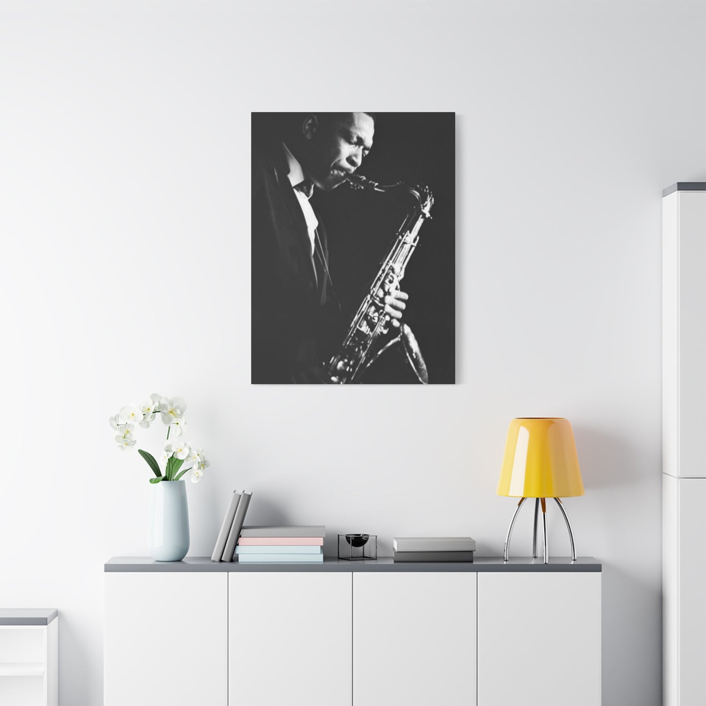 Black & White Jazz Music Artist Wall Art & Canvas Prints