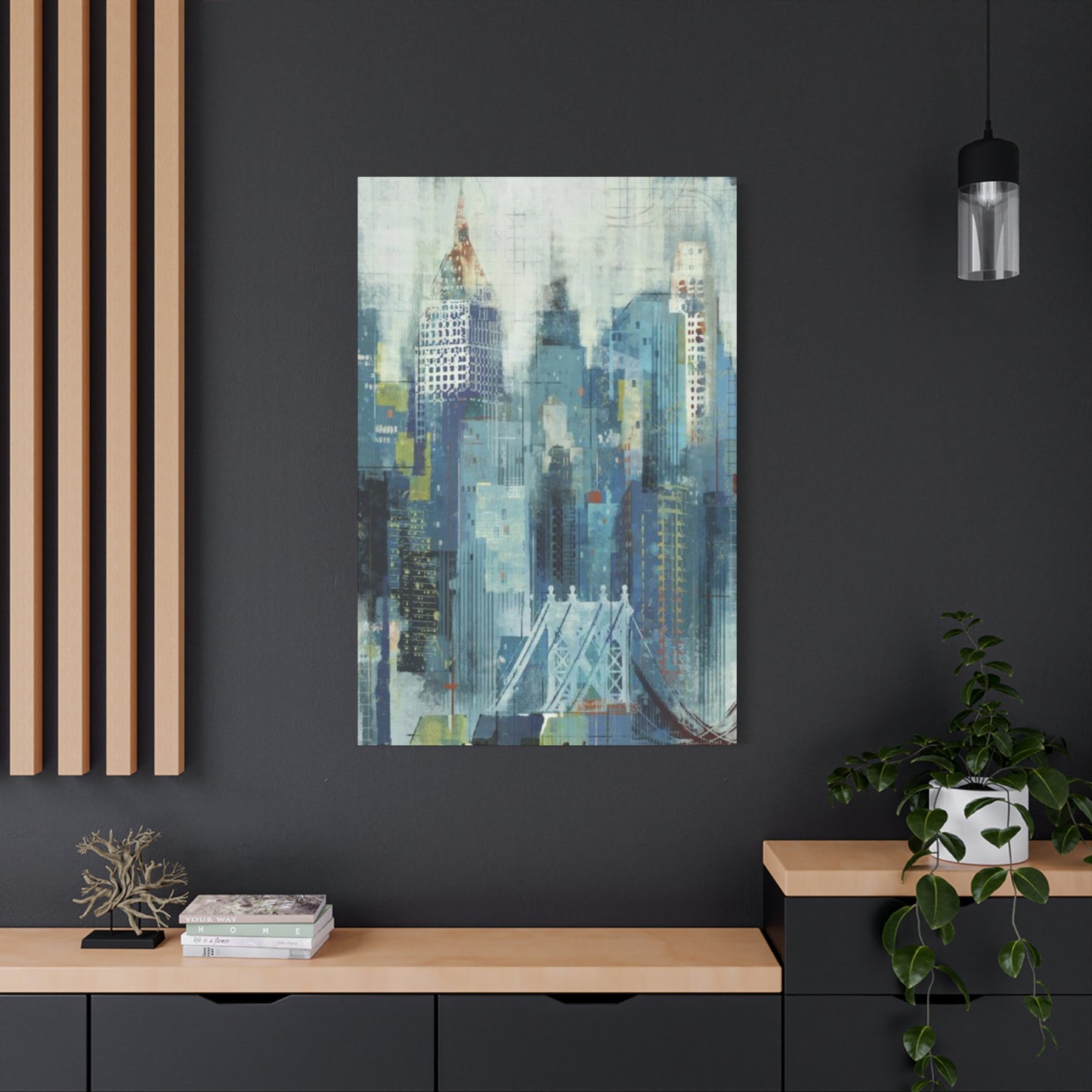 Manhattan City Skyline Painting NYC Skyline Wall Art & Canvas Prints