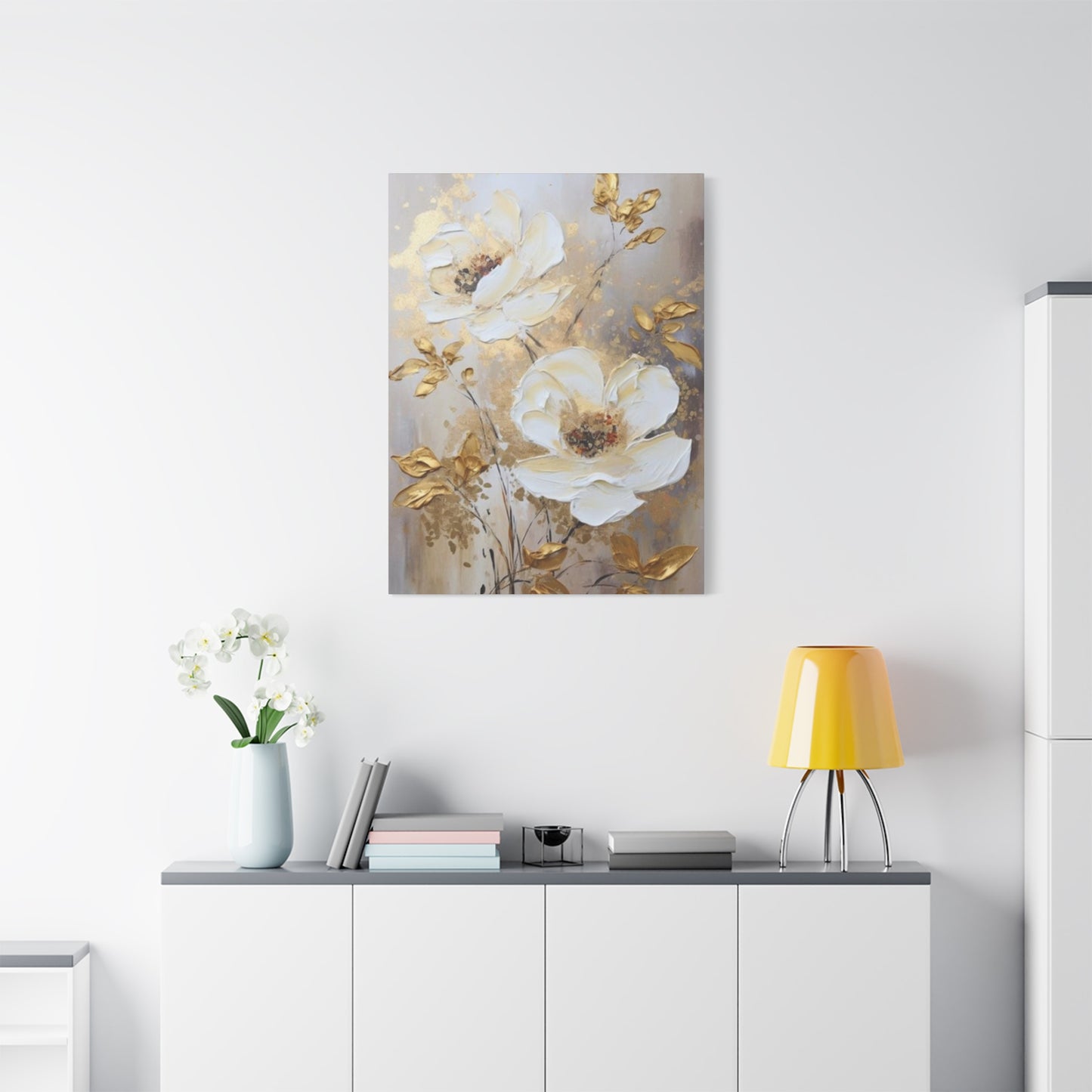 Golden Flower Wall Art & Canvas Prints