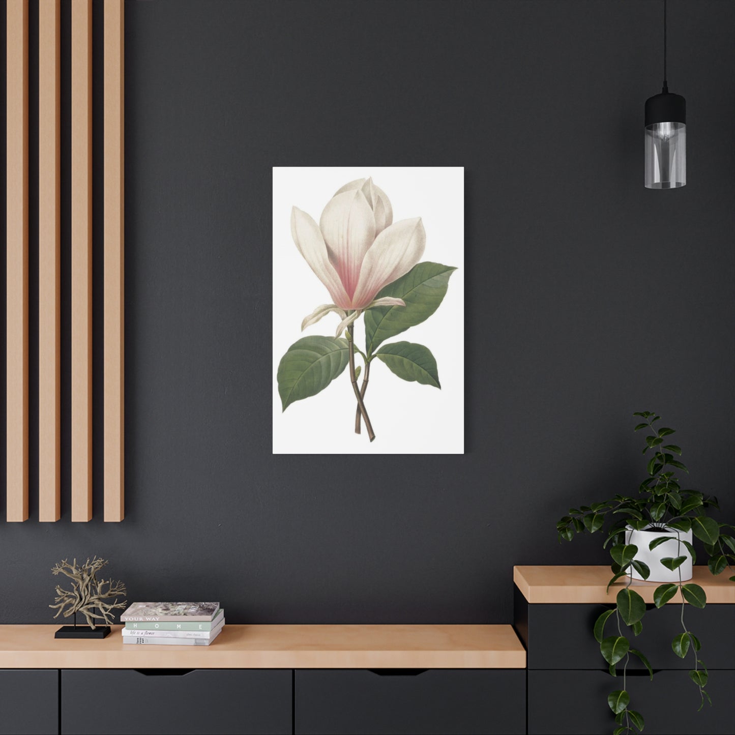 Beautiful Pink Magnolia Flower Photo Wall Art & Canvas Prints