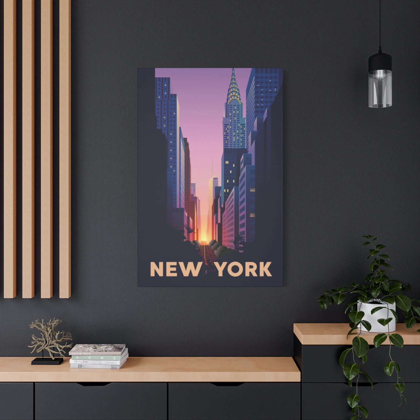 Streets Sunset Of New York City Wall Art & Canvas Prints