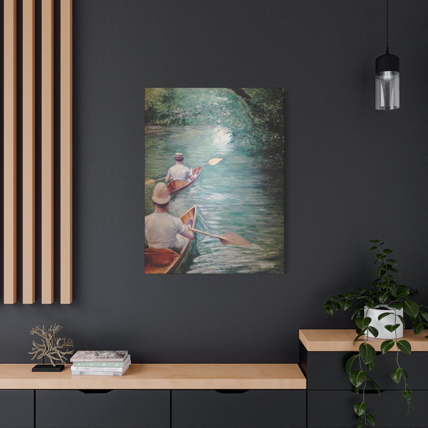 Gustav Kayaking Painting Wall Art & Canvas Prints