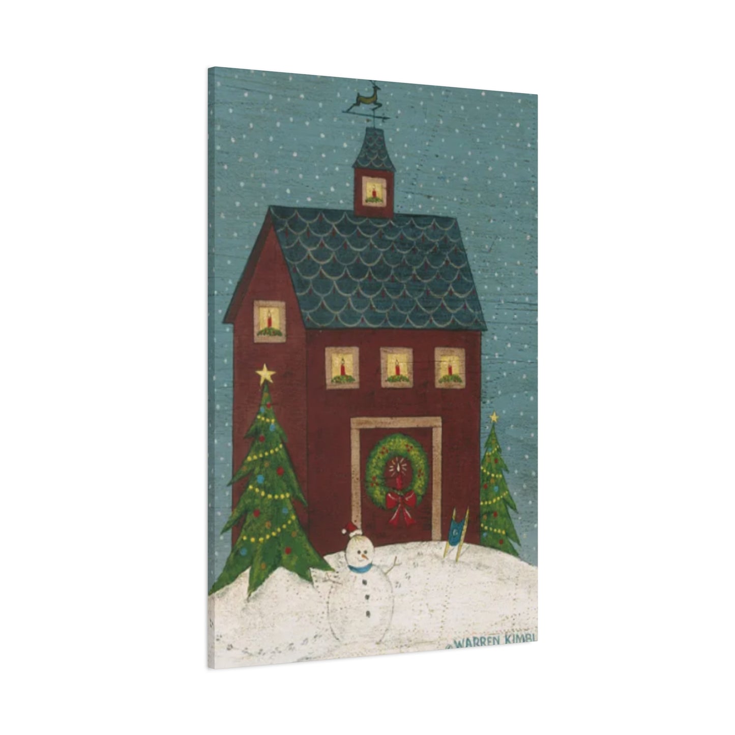 Christmas House Kimble Warren Wall Art & Canvas Prints