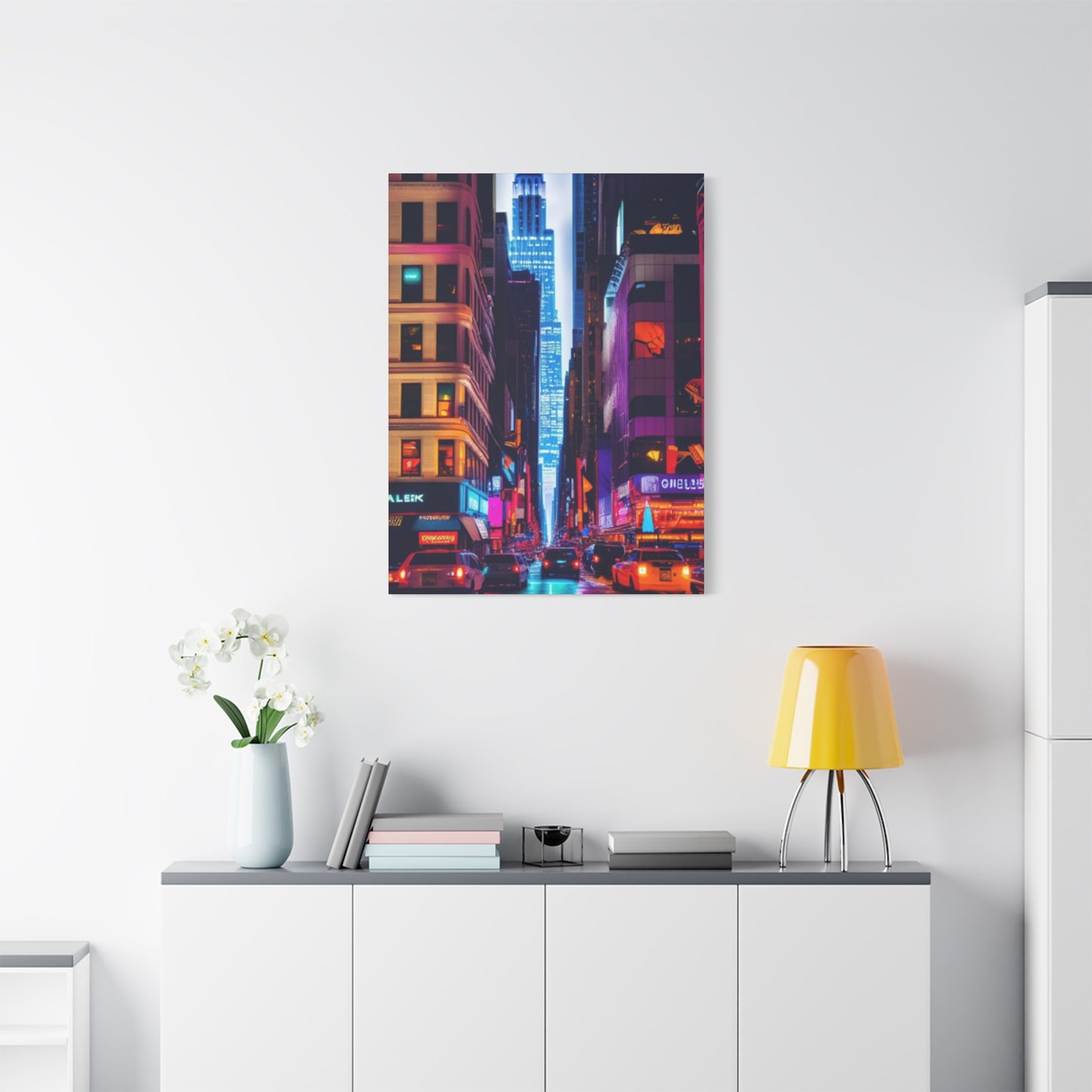 Night Life Of NYC Streets NYC Skyline Wall Art & Canvas Prints