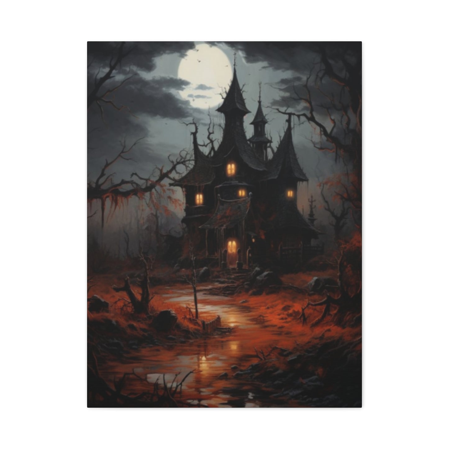 Halloween Home Painting Wall Art & Canvas Prints