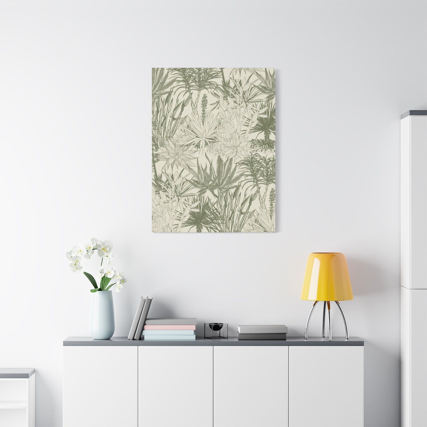 Shades Of Olive Green Plant Leaves Wall Art & Canvas Prints