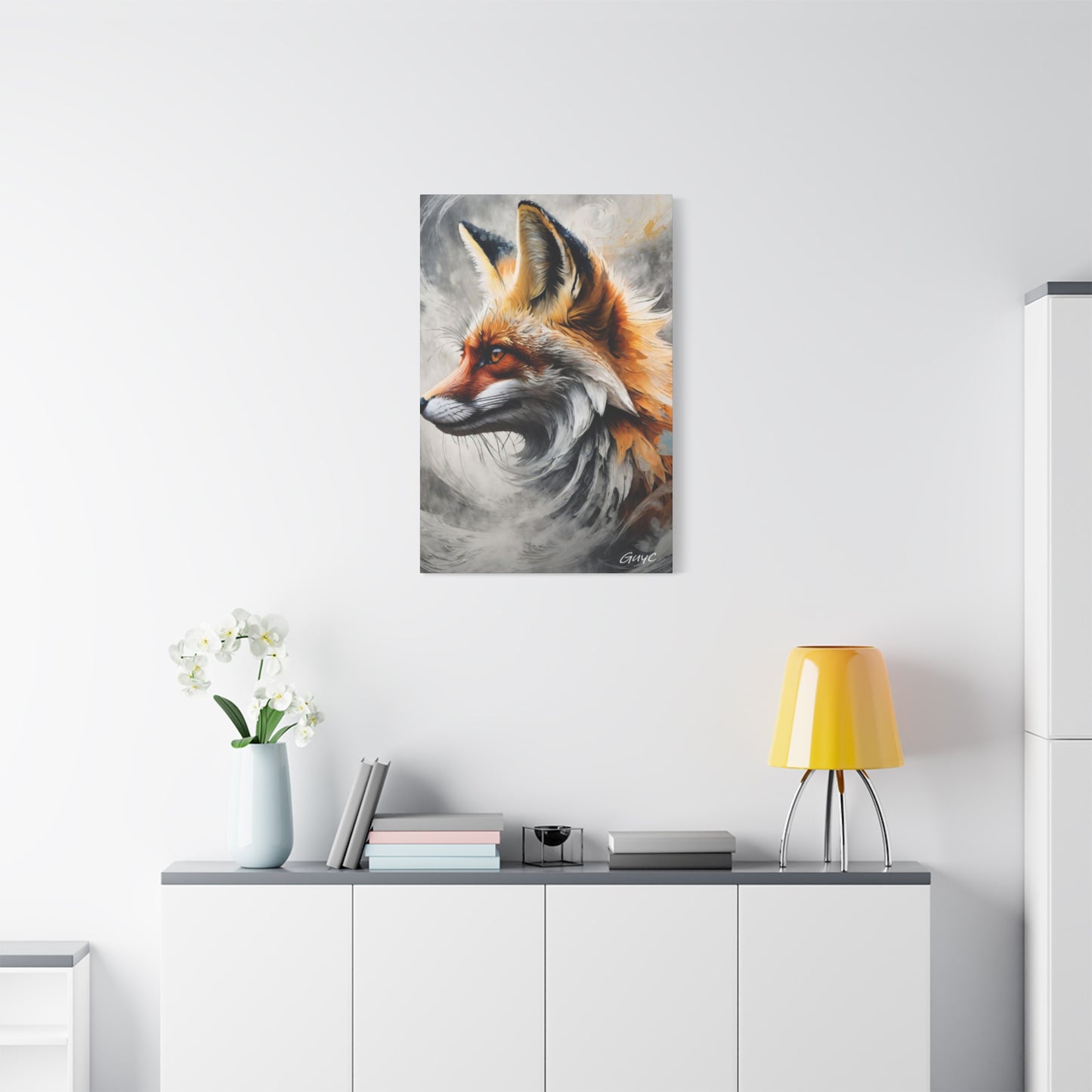 The Red Abstract Fox Wall Art & Canvas Prints