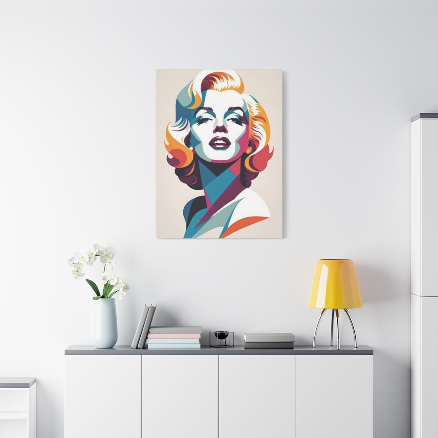 Beautiful Dress Of Marilyn Monroe Painting Wall Art & Canvas Prints