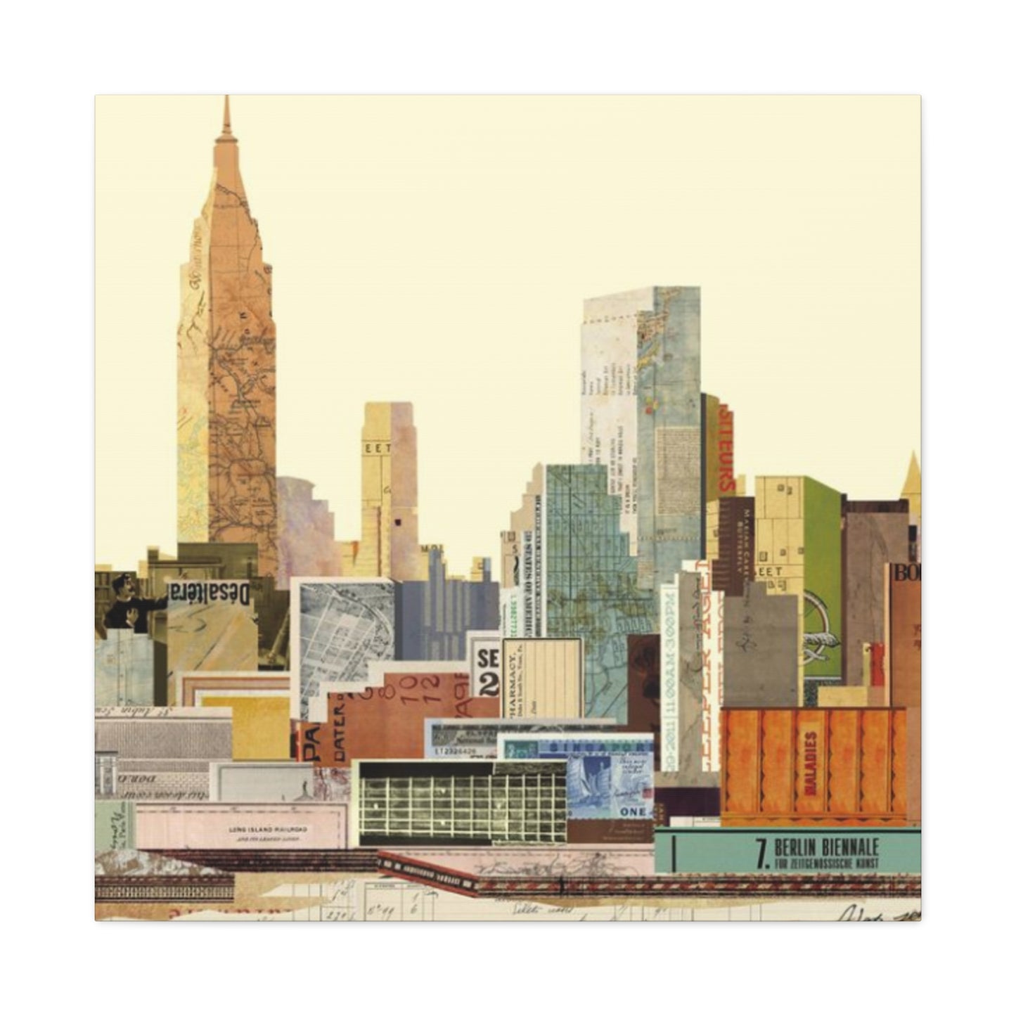 Birdview NYC Skyline Wall Art & Canvas Prints