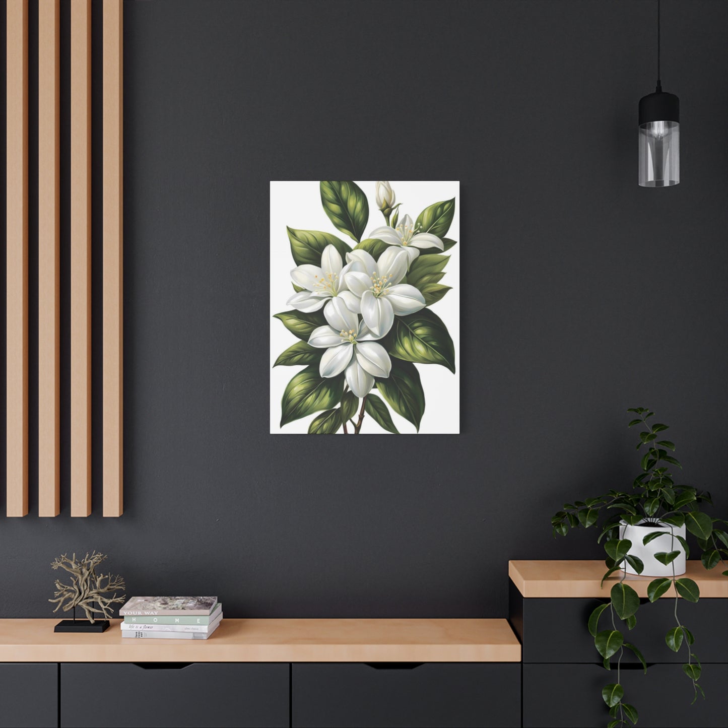 Beautiful White Magnolia Flower Painting Wall Art & Canvas Prints