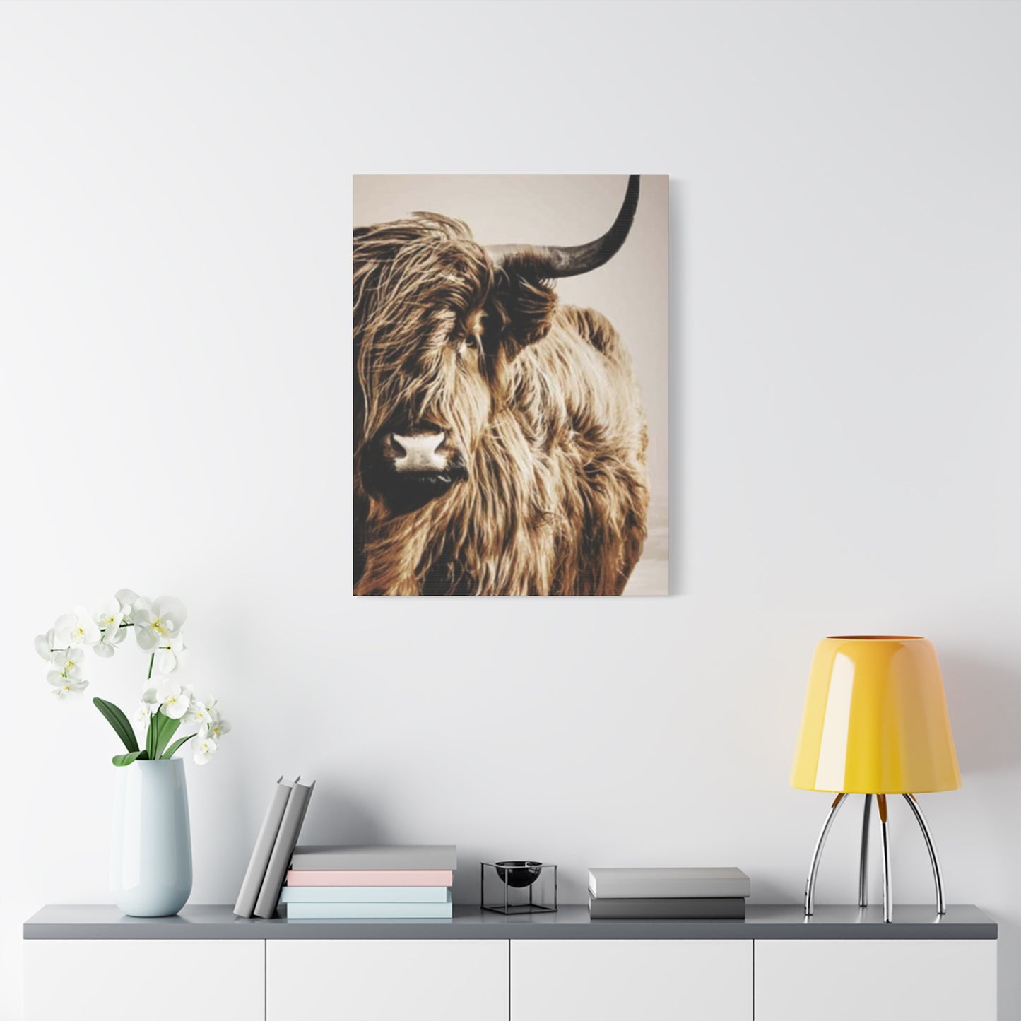 Wild Hairy Bull Longhorn Wall Art & Canvas Prints