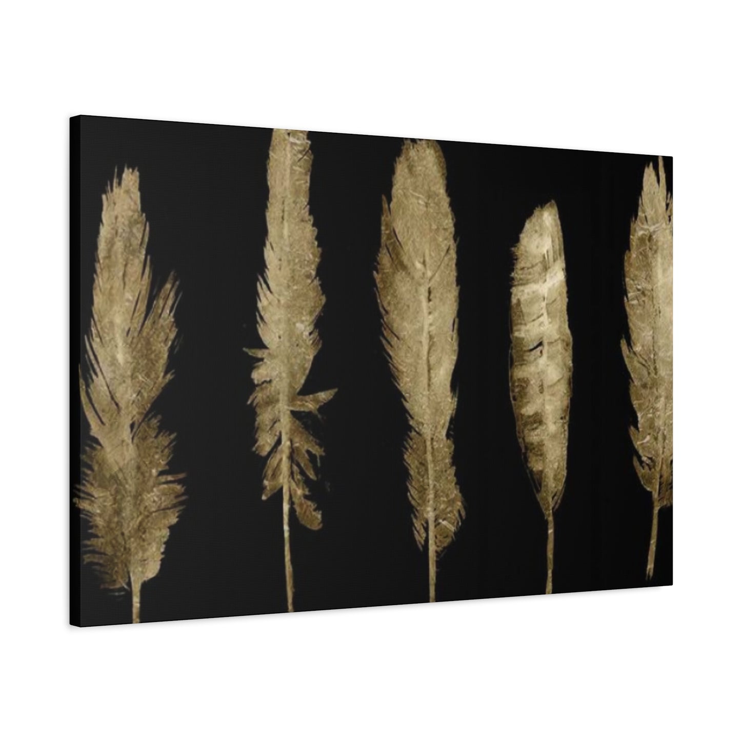 Golden Feather Wall Art & Canvas Prints