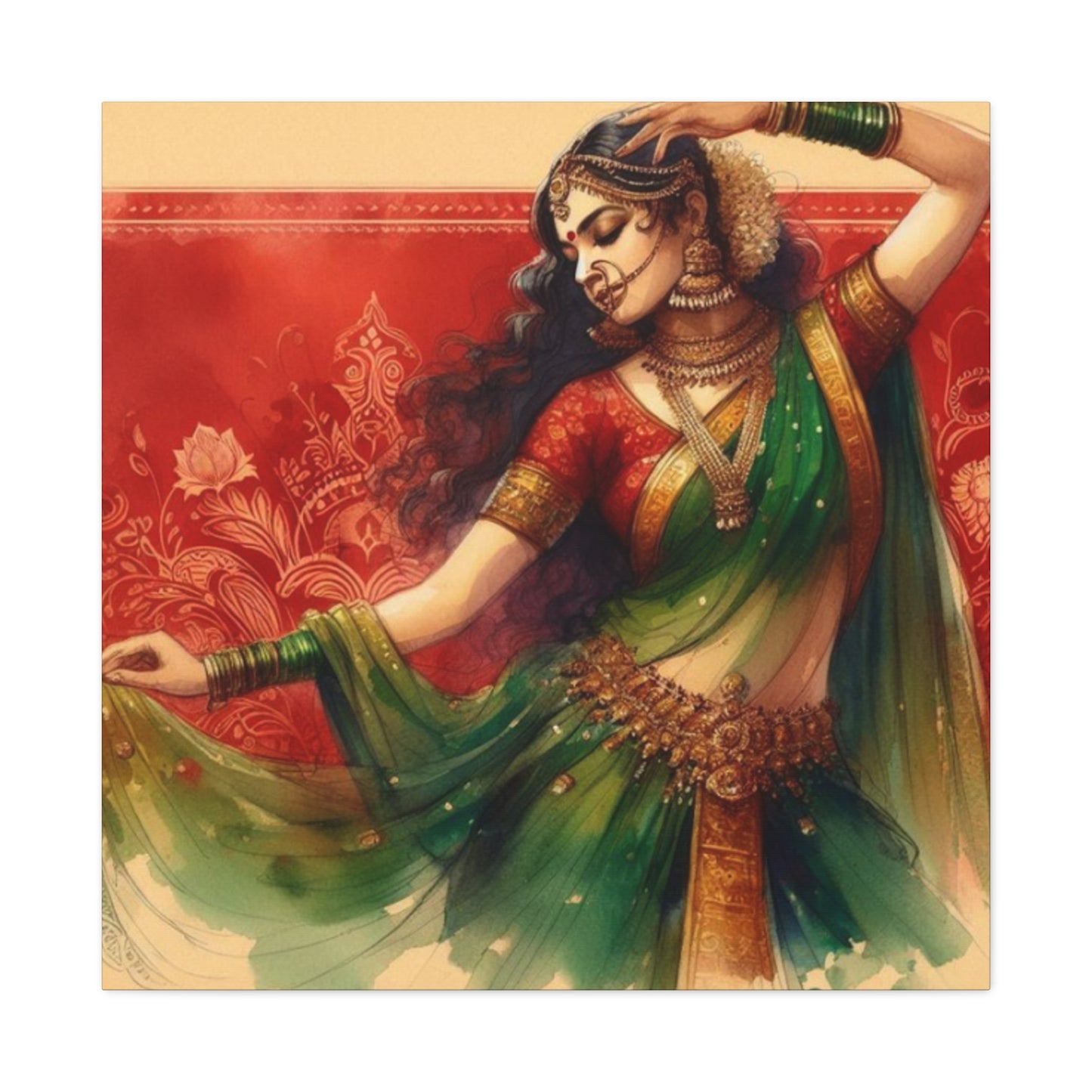 Indian Women Dancing Wall Art & Canvas Prints