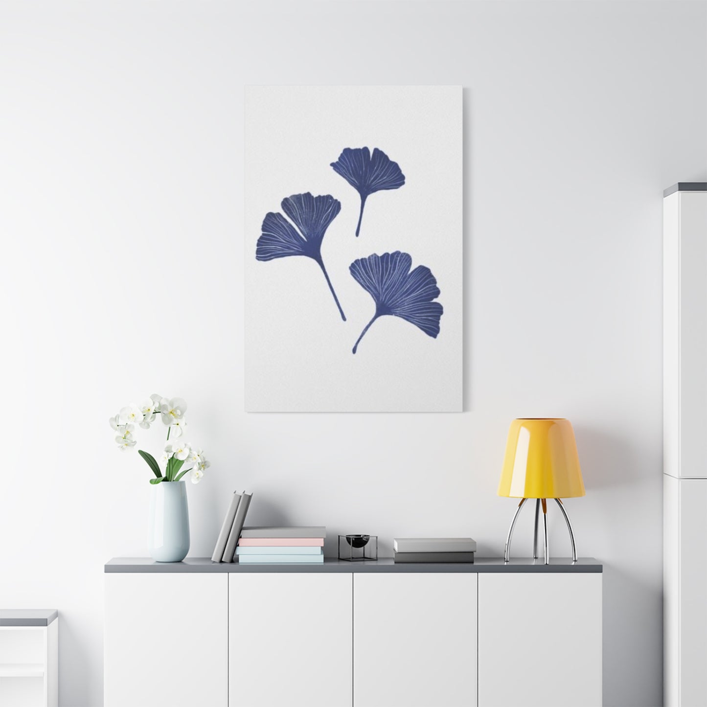 Blue Gingko Entryway Wall Art & Canvas Prints