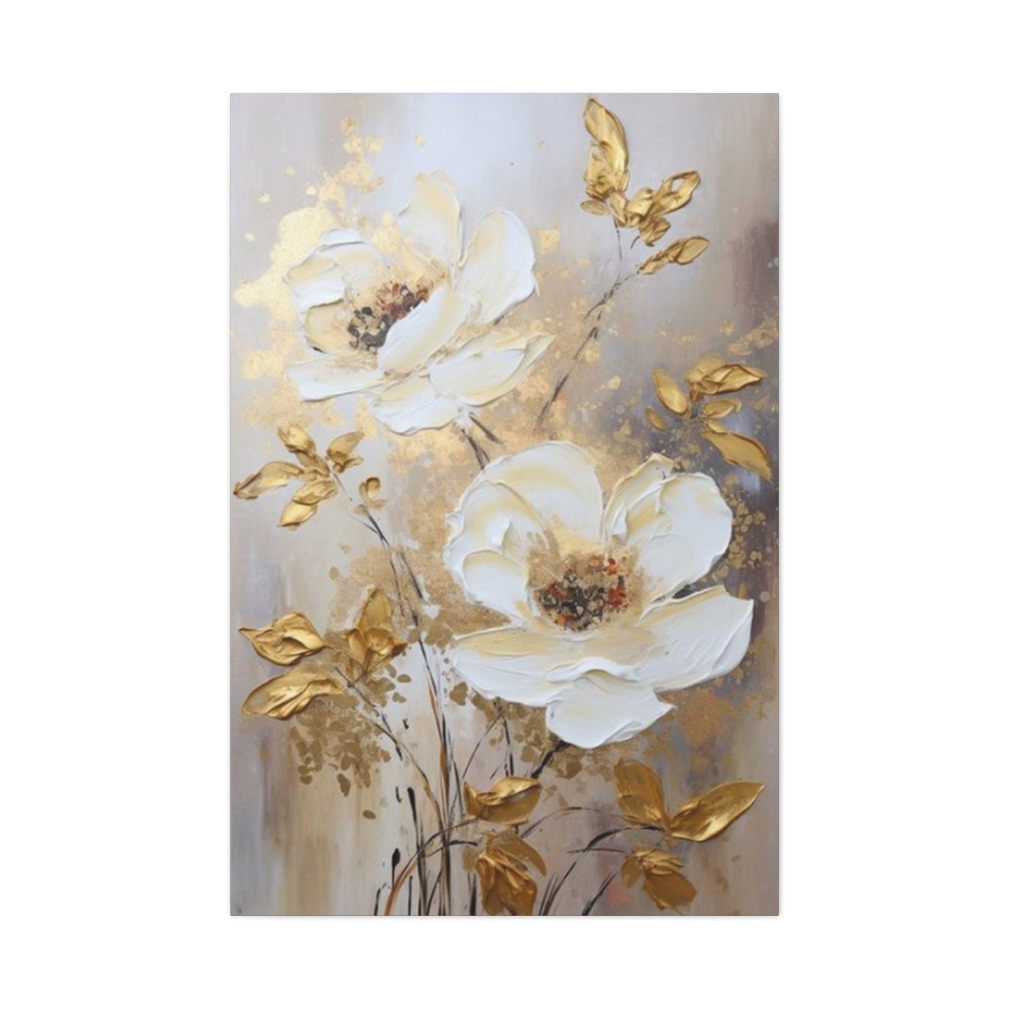 Golden Flower Wall Art & Canvas Prints