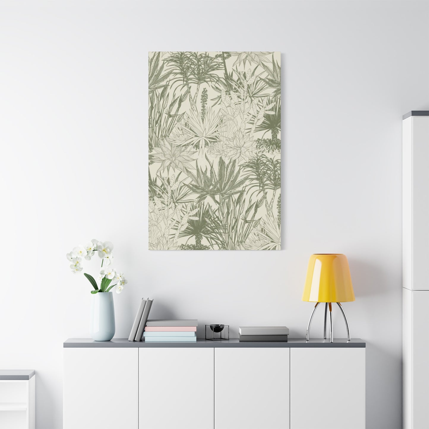 Shades Of Olive Green Plant Leaves Wall Art & Canvas Prints