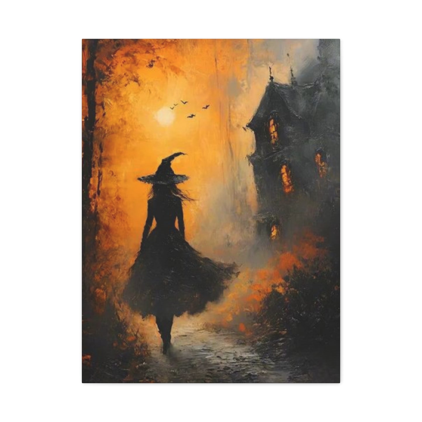 Halloween Scary Painting Wall Art & Canvas Prints