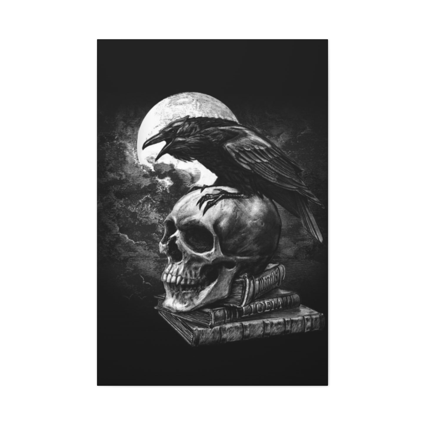 Scary Crow Skull Wall Art & Canvas Prints