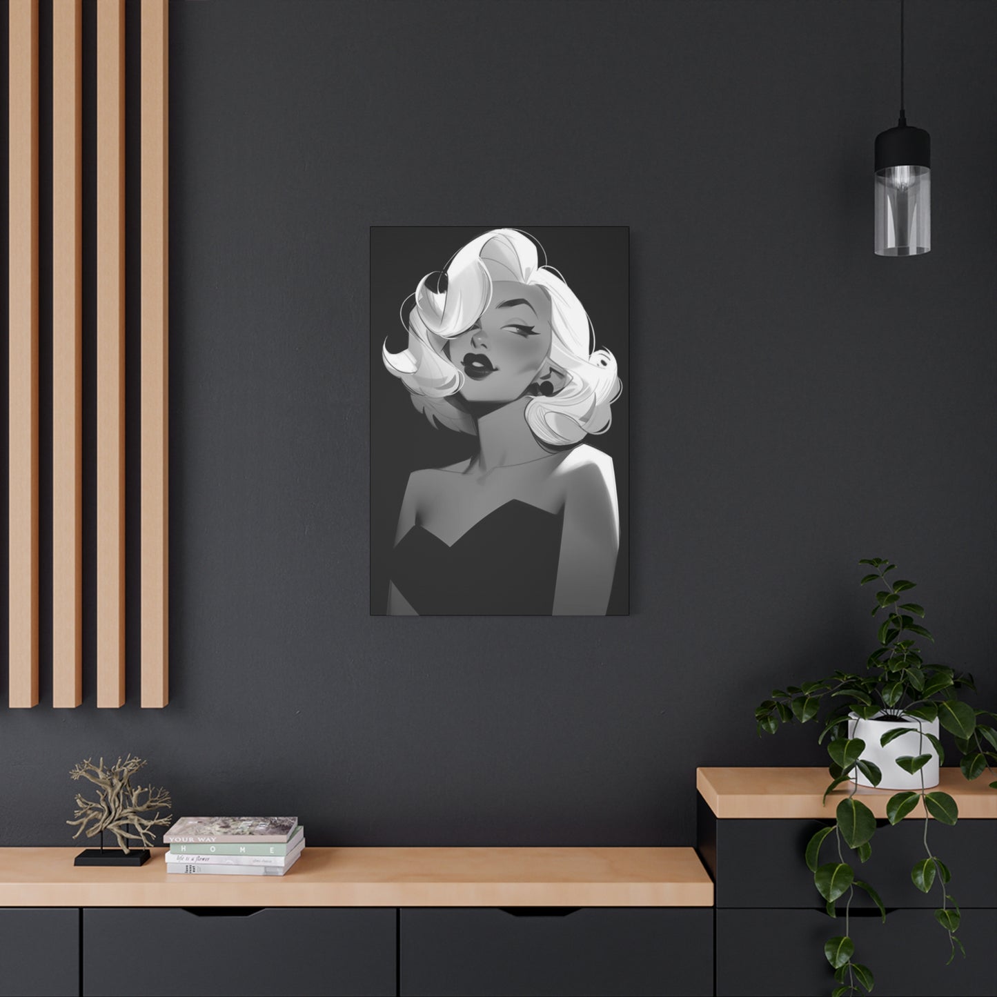 Beautiful Marilyn Monroe Cartoon Wall Art & Canvas Prints