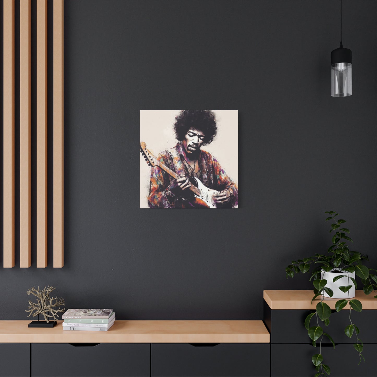 Jimi Hendrix Colorful Poster Wall Art & Canvas Prints