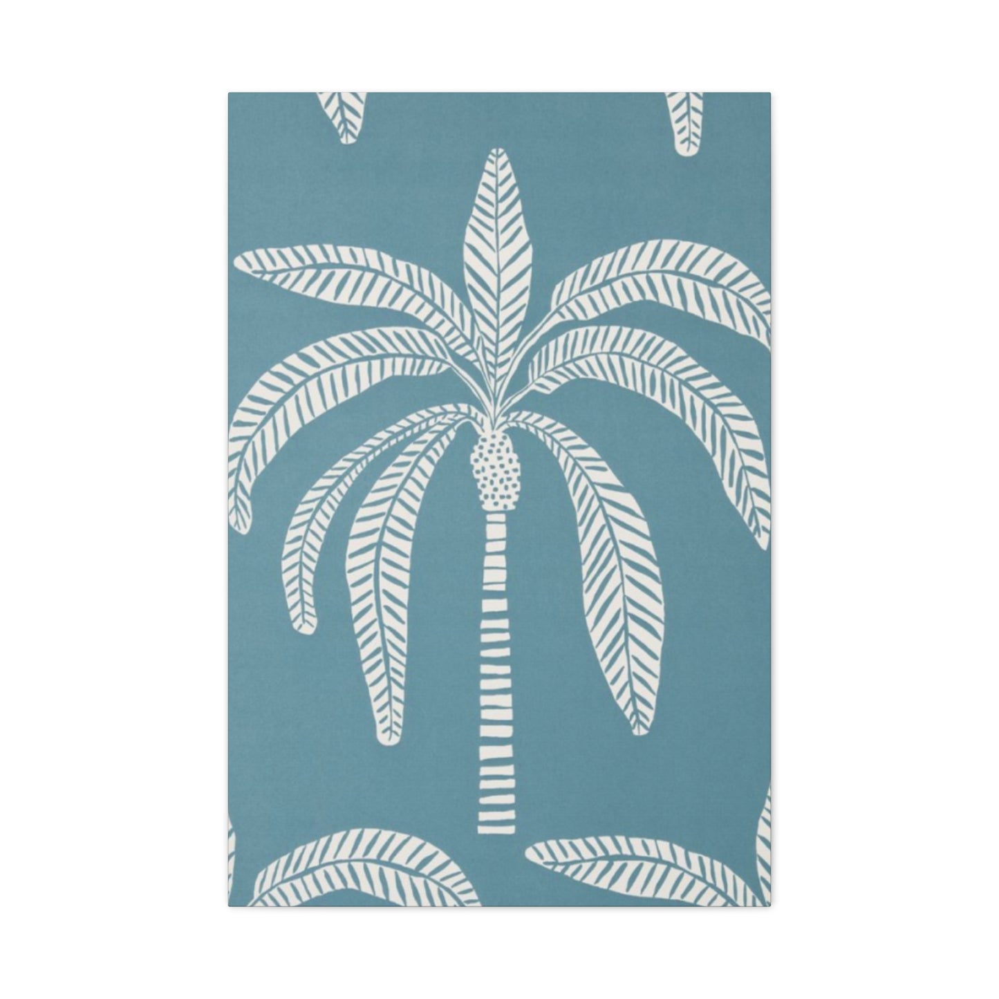 Blue Poster Of Palm Tree Wall Art & Canvas Prints