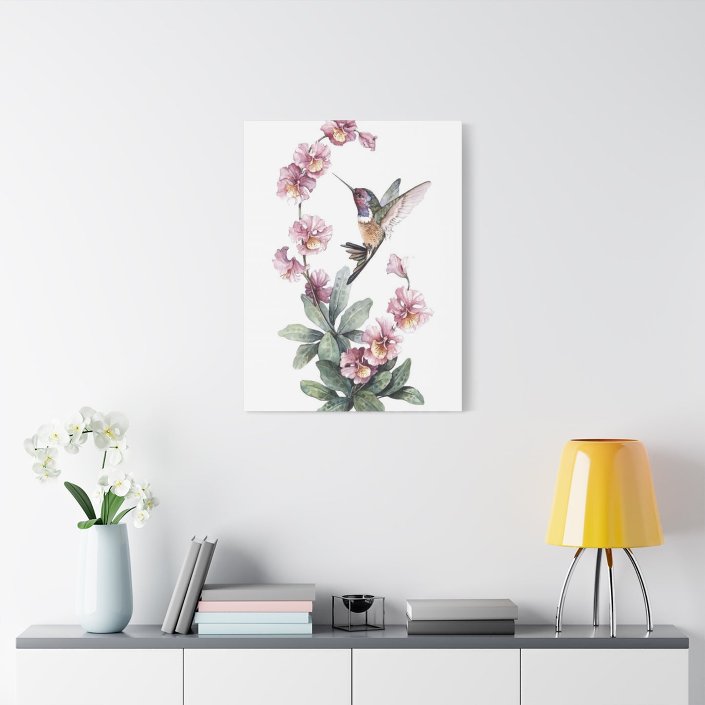 Flying Humming Bird Painting Wall Art & Canvas Prints