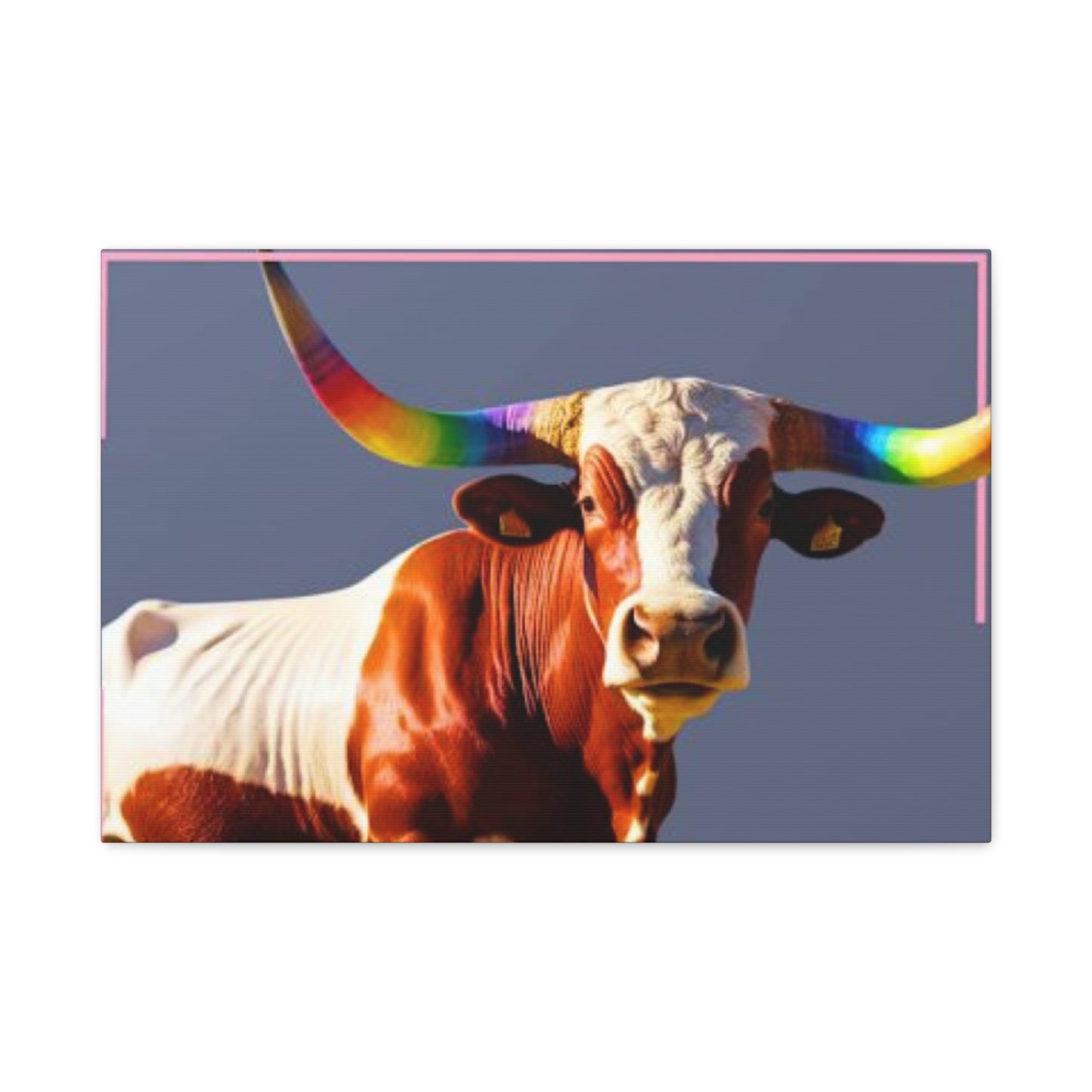 Colorful Long Horn Wall Art & Canvas Prints