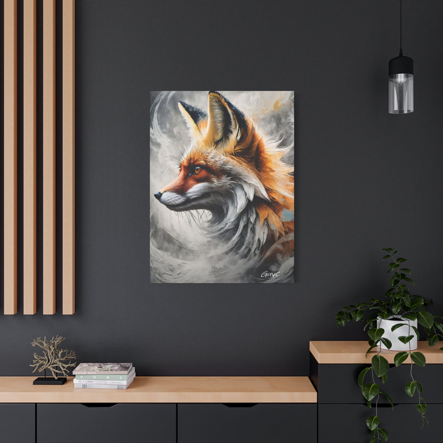 The Red Abstract Fox Wall Art & Canvas Prints