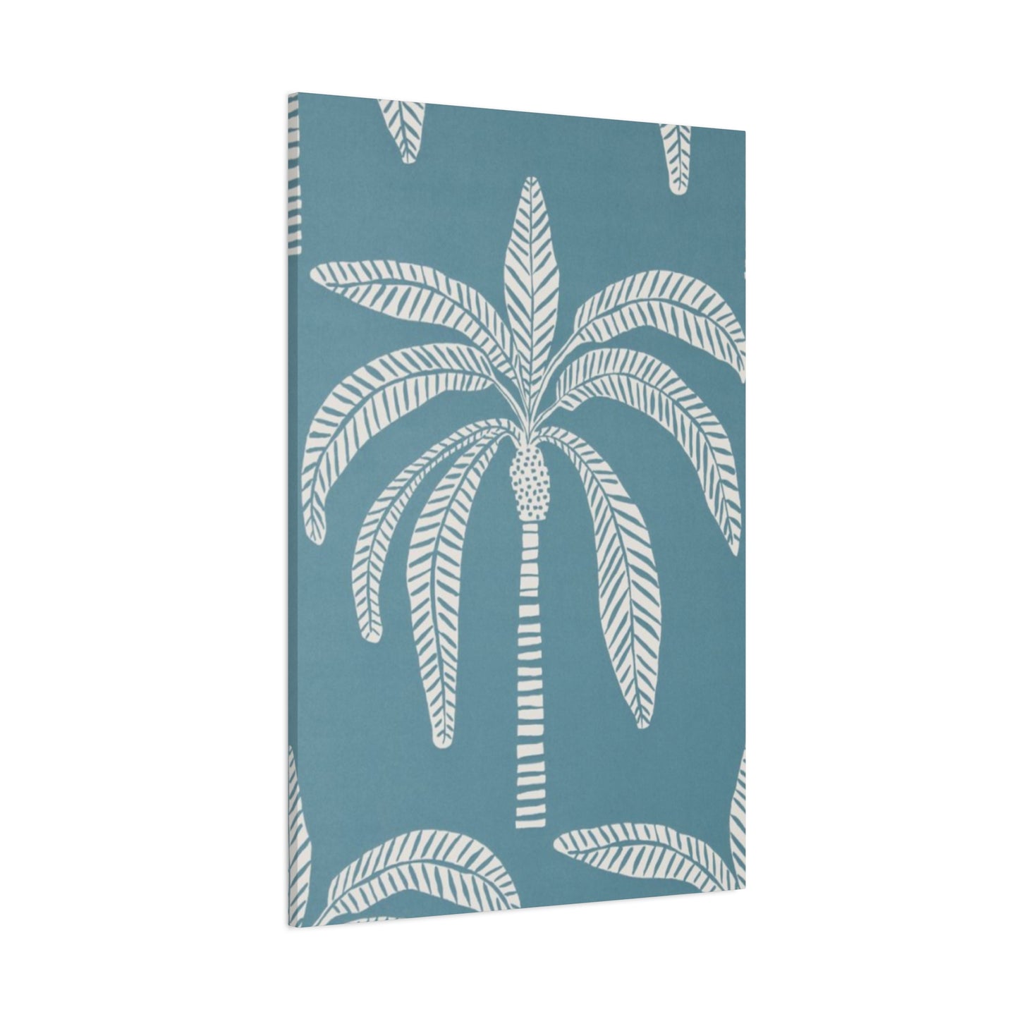 Blue Poster Of Palm Tree Wall Art & Canvas Prints