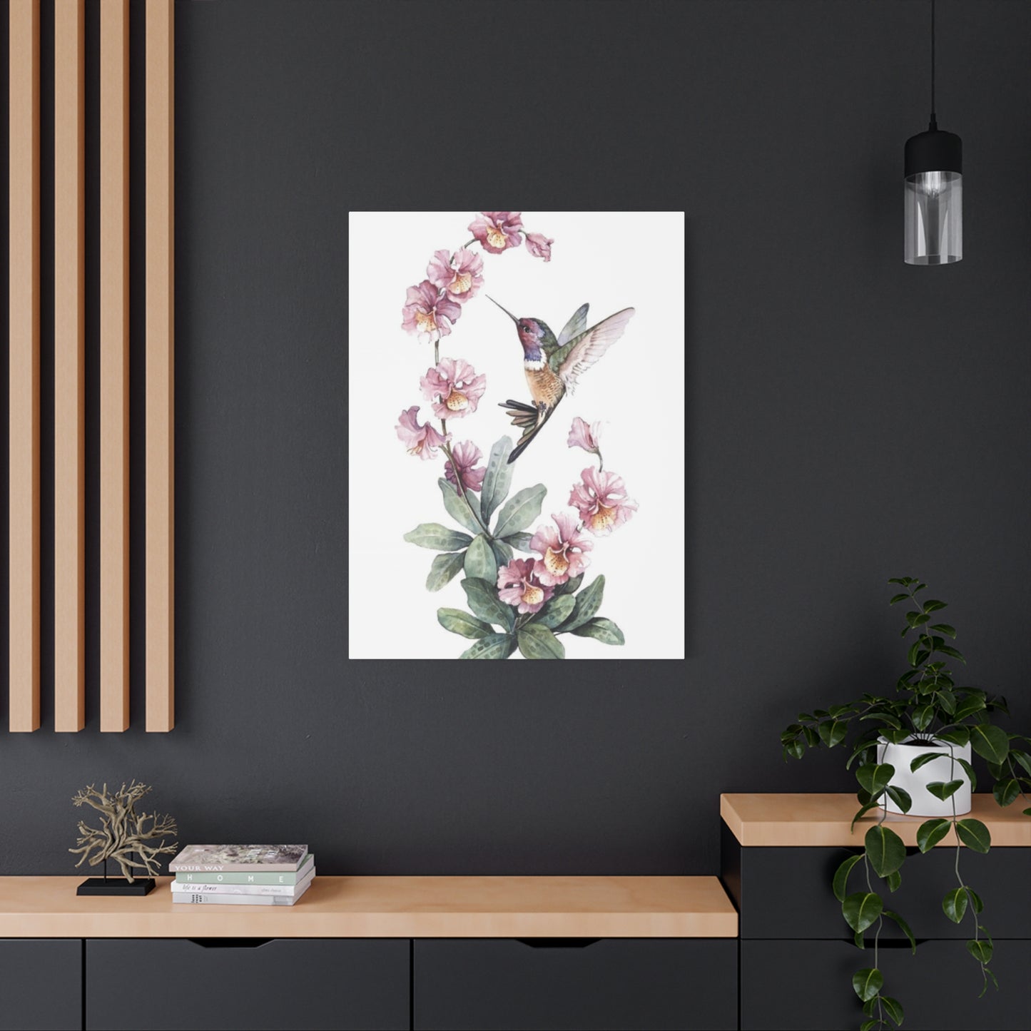 Flying Humming Bird Painting Wall Art & Canvas Prints