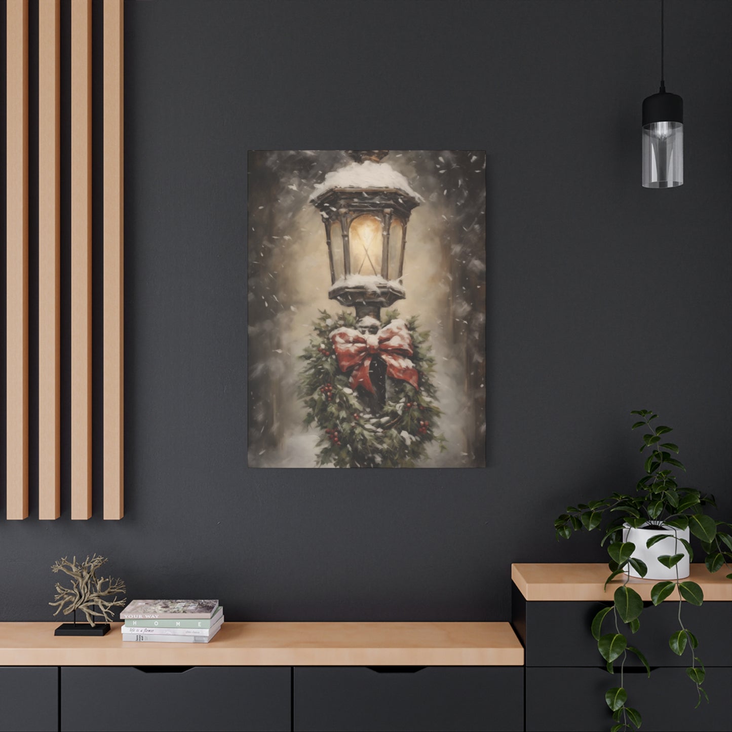 Light Pole in Winters Wall Art & Canvas Prints