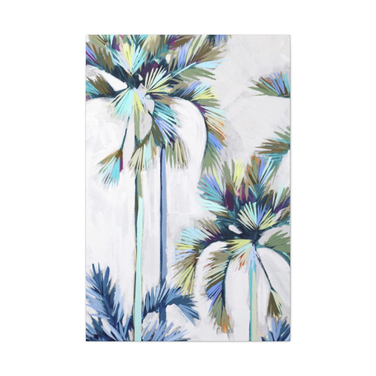 Negative Image Palm Tree Wall Art & Canvas Prints