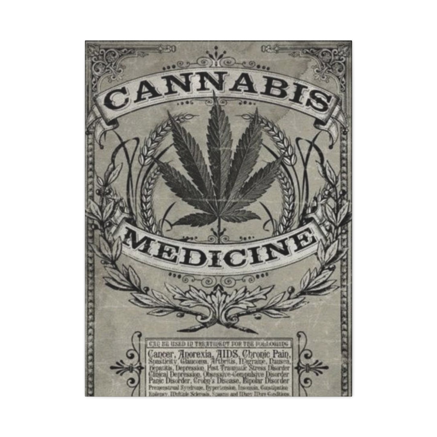 Cannabis Poster Marijuana Wall Art & Canvas Prints