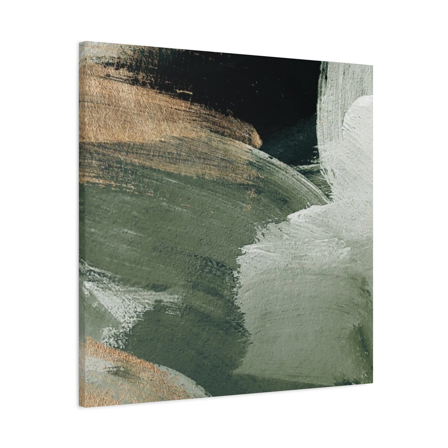 Shades Of Olive Green Brush Wall Art & Canvas Prints