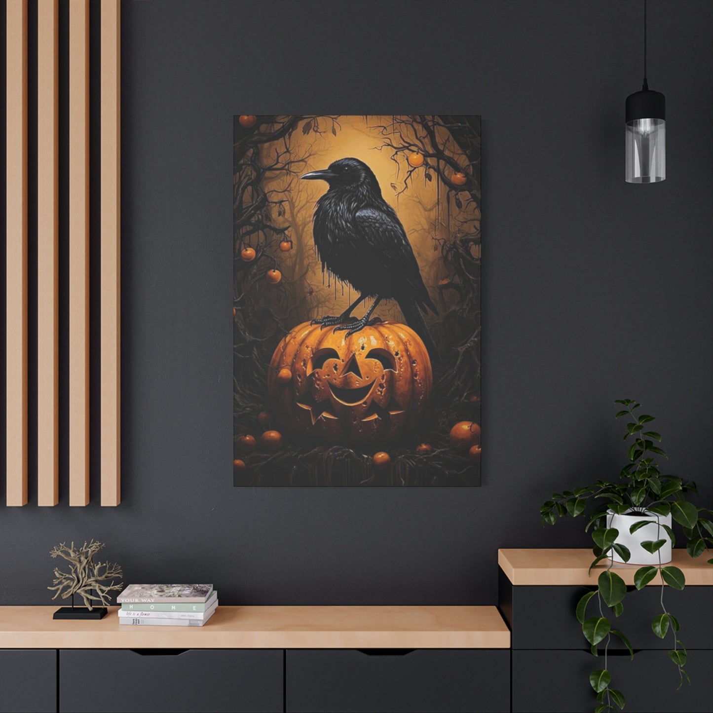 Scary Crow Wall Art & Canvas Prints