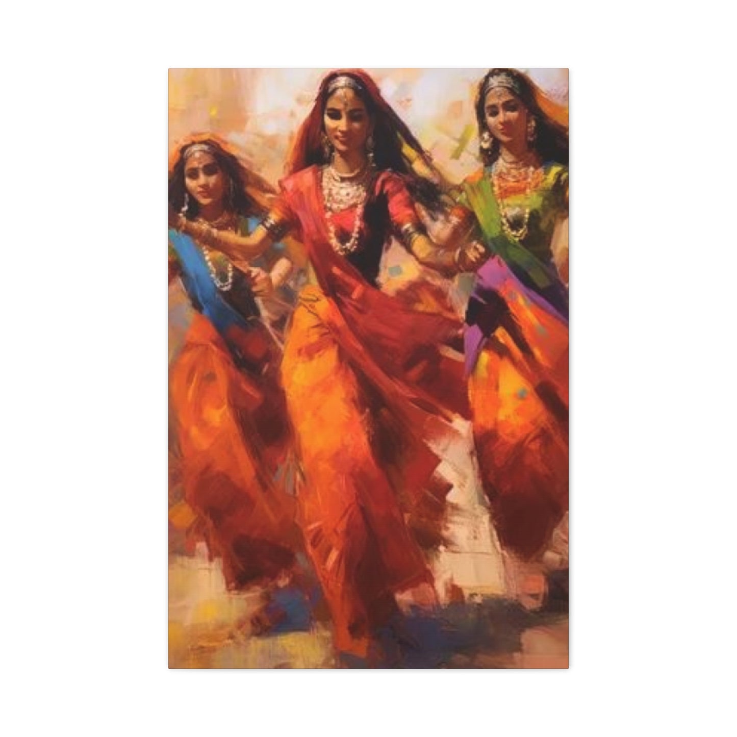 Beautiful Indian Women Enjoying Wall Art & Canvas Prints